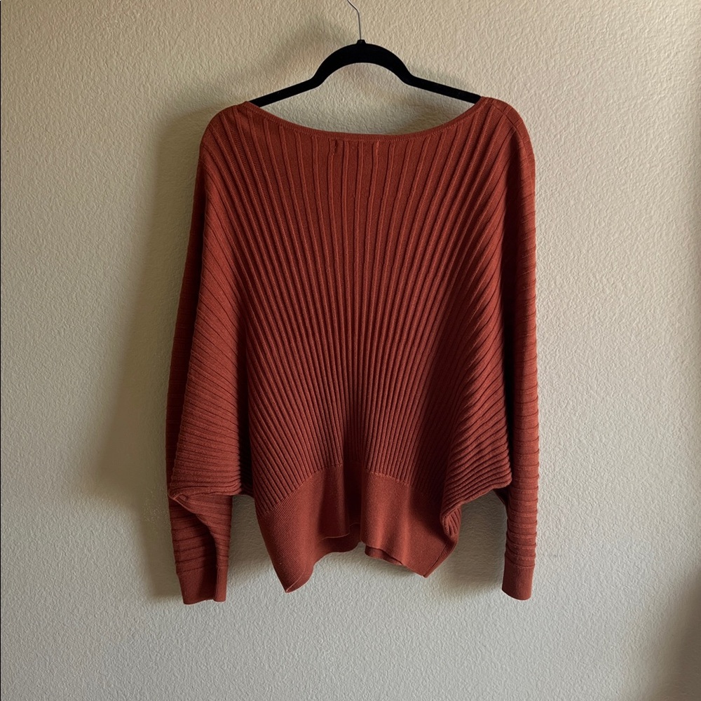 Rust Batwing Sweater - Picture 3 of 3